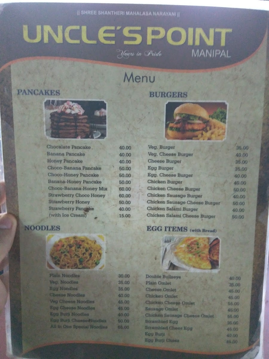Menu - Uncle's Point photo 2