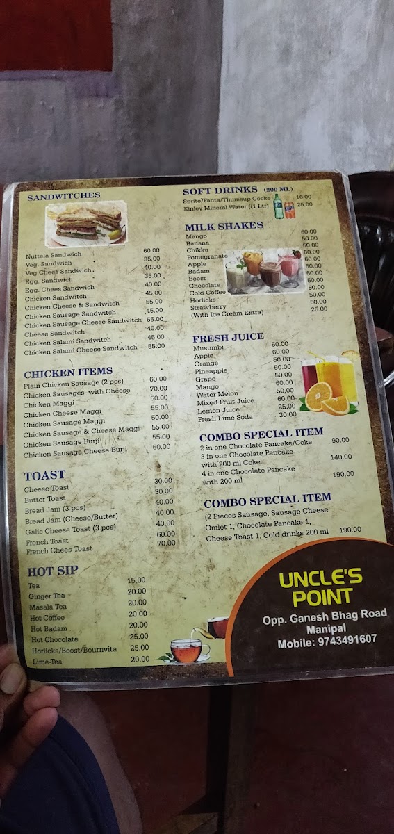 Menu - Uncle's Point photo 5